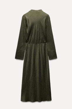 VESTIDO MIDI JACQUARD