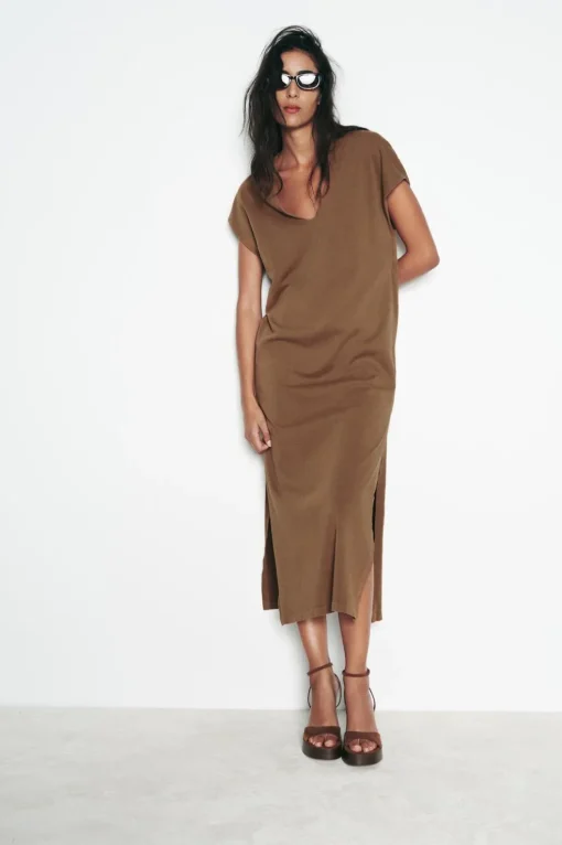 VESTIDO MIDI LAVADO