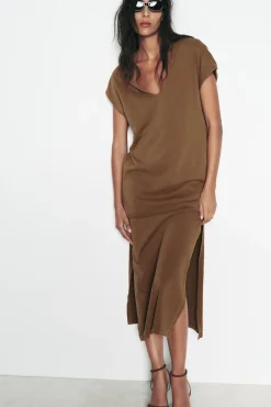 VESTIDO MIDI LAVADO