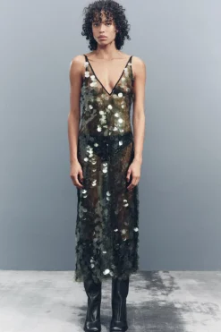 VESTIDO MIDI LENTEJUELAS