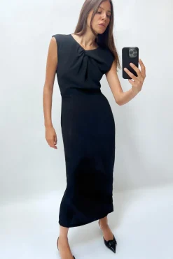 VESTIDO MIDI NUDO