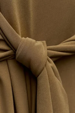 VESTIDO MIDI NUDO LAZADA