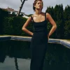 VESTIDO MIDI PUNTO ESPALDA DESCUBIERTA