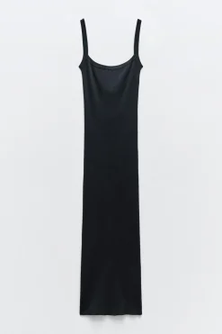 VESTIDO MIDI PUNTO ESPALDA DESCUBIERTA