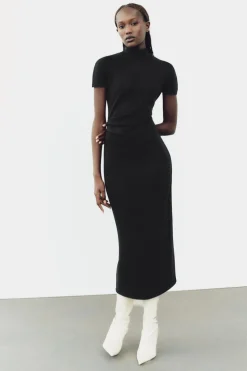 VESTIDO MIDI PUNTO STRETCH