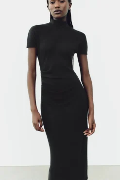 VESTIDO MIDI PUNTO STRETCH