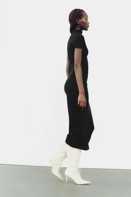 VESTIDO MIDI PUNTO STRETCH