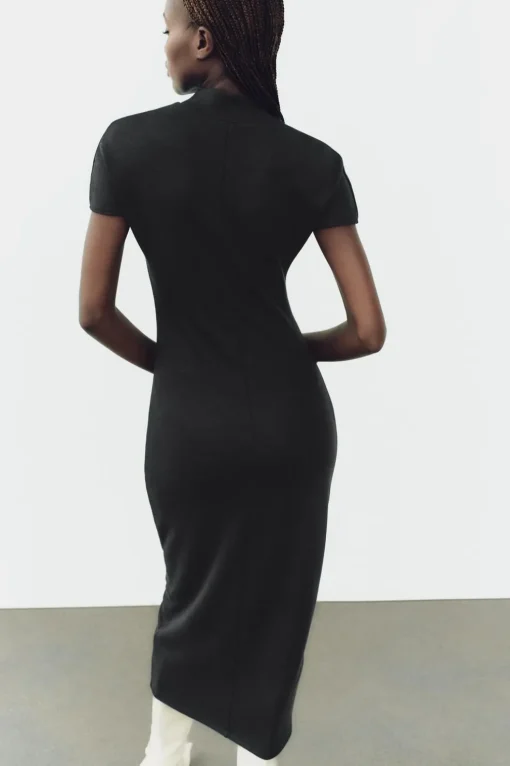 VESTIDO MIDI PUNTO STRETCH