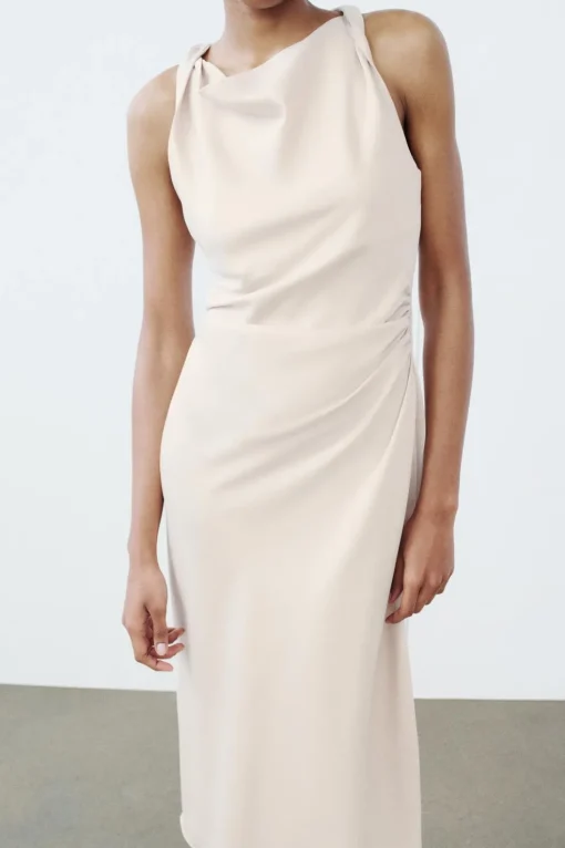 VESTIDO MIDI SATINADO