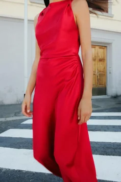 VESTIDO MIDI SATINADO