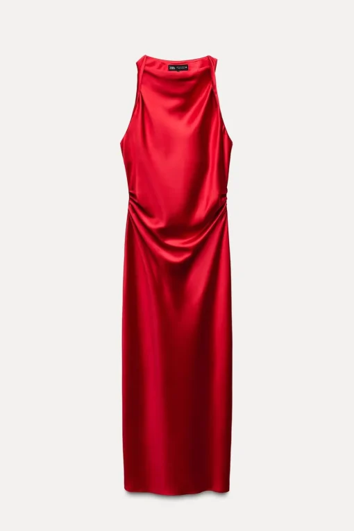 VESTIDO MIDI SATINADO