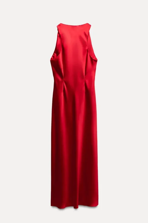 VESTIDO MIDI SATINADO