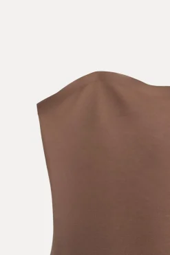 VESTIDO MIDI SATINADO ABERTURA
