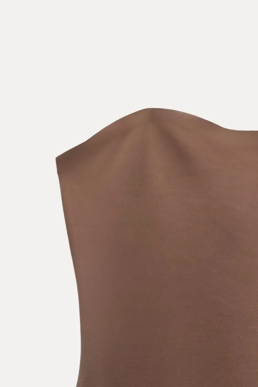 VESTIDO MIDI SATINADO ABERTURA
