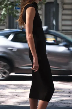 VESTIDO MIDI STRETCH CUT OUT