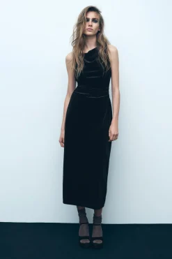 VESTIDO MIDI TERCIOPELO