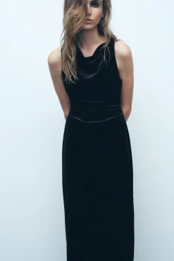 VESTIDO MIDI TERCIOPELO