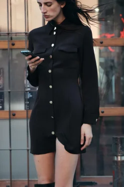 VESTIDO MINI CREPE