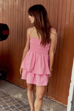 VESTIDO MINI CUADRO VICHY
