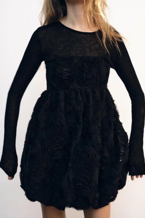 VESTIDO MINI ESTRUCTURA FLOR