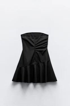 VESTIDO PALABRA DE HONOR FLORES RELIEVE