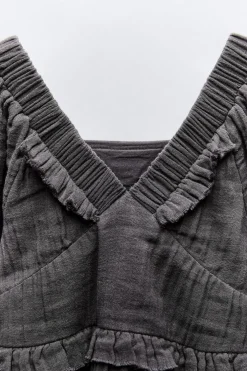 VESTIDO PANELES ENCAJE