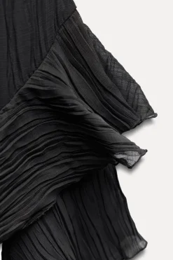 VESTIDO PLISADO VOLANTES