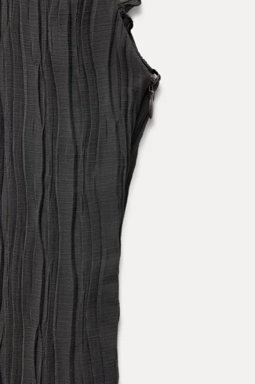 VESTIDO PLISADO VOLANTES