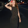 VESTIDO POLIAMIDA BRILLOS