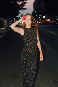 VESTIDO POLIAMIDA BRILLOS