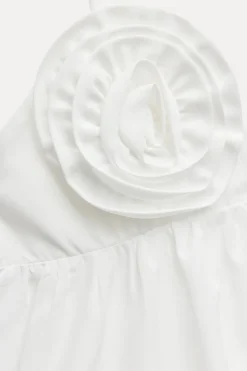 VESTIDO POPELÍN FLORES RELIEVE