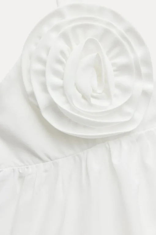 VESTIDO POPELÍN FLORES RELIEVE