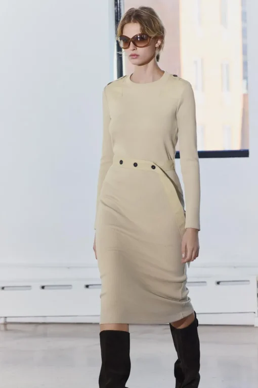 VESTIDO RIB CINTURÓN
