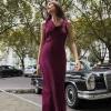 VESTIDO SATINADO ESCOTE ESPALDA
