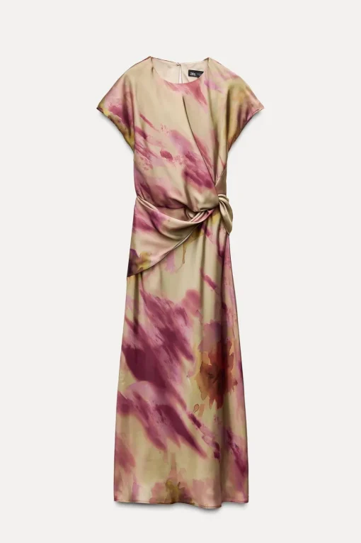 VESTIDO SATINADO ESTAMPADO TIE DYE