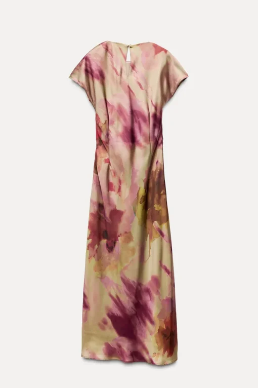 VESTIDO SATINADO ESTAMPADO TIE DYE