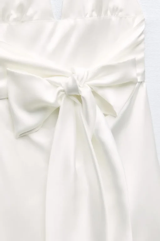 VESTIDO SATINADO HALTER