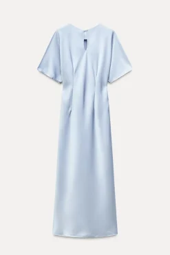 VESTIDO SATINADO NUDO