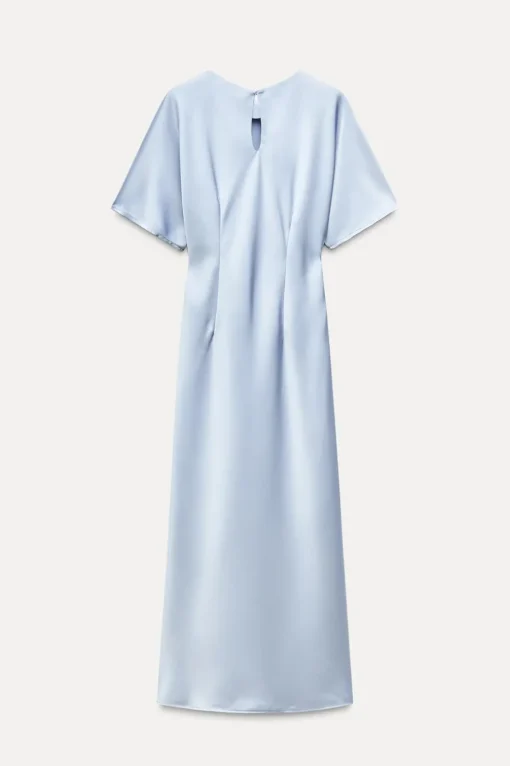 VESTIDO SATINADO NUDO