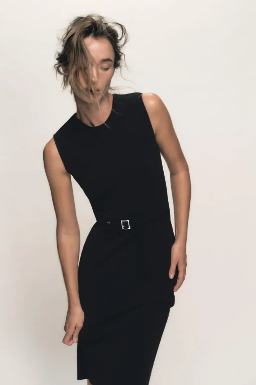 VESTIDO STRETCH CONTOURING CINTURÓN