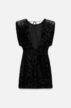 VESTIDO TERCIOPELO LENTEJUELAS ZW COLLECTION