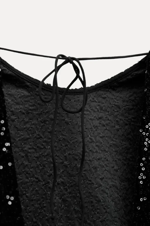 VESTIDO TERCIOPELO LENTEJUELAS ZW COLLECTION