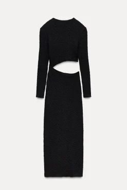 VESTIDO TEXTURA CUT OUT