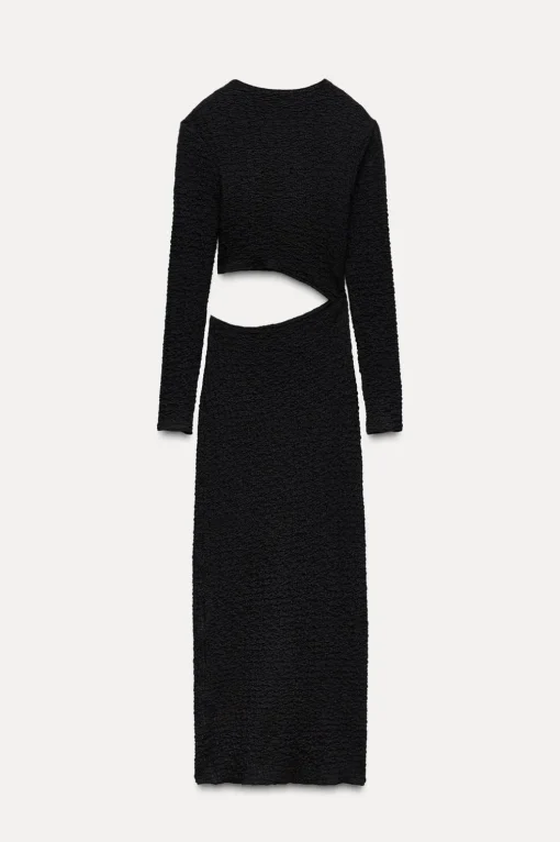 VESTIDO TEXTURA CUT OUT