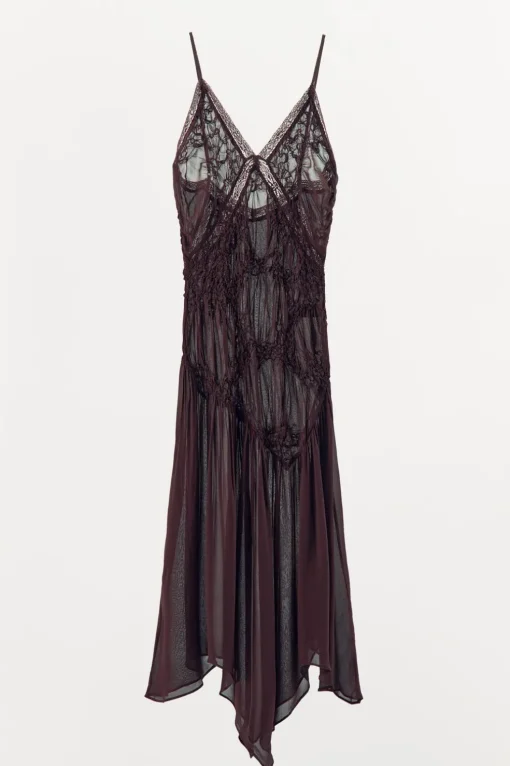 VESTIDO TEXTURA PUNTILLA