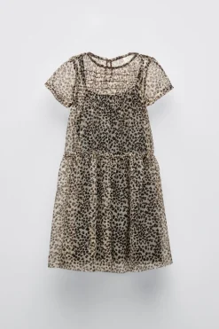 VESTIDO TUL ANIMAL PRINT