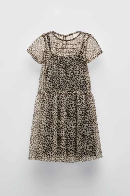 VESTIDO TUL ANIMAL PRINT
