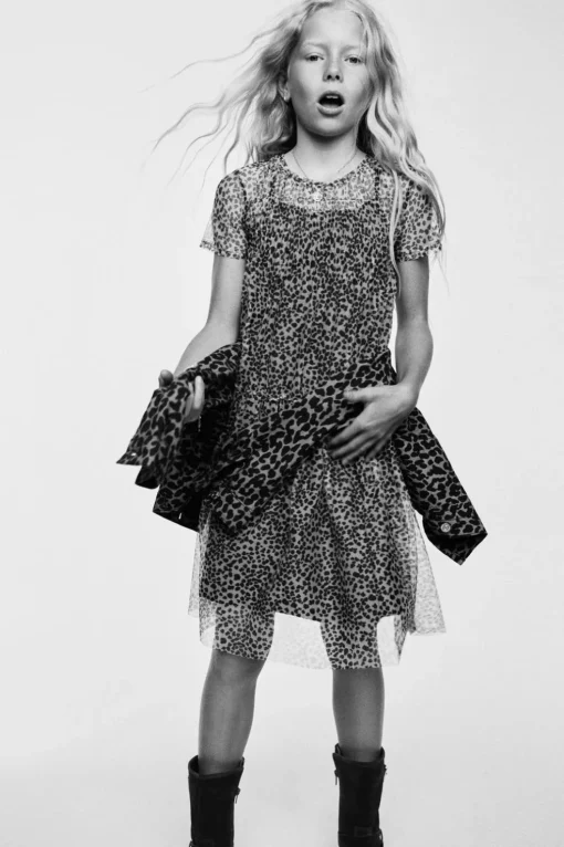 VESTIDO TUL ANIMAL PRINT