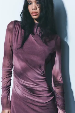 VESTIDO TUL DRAPEADO
