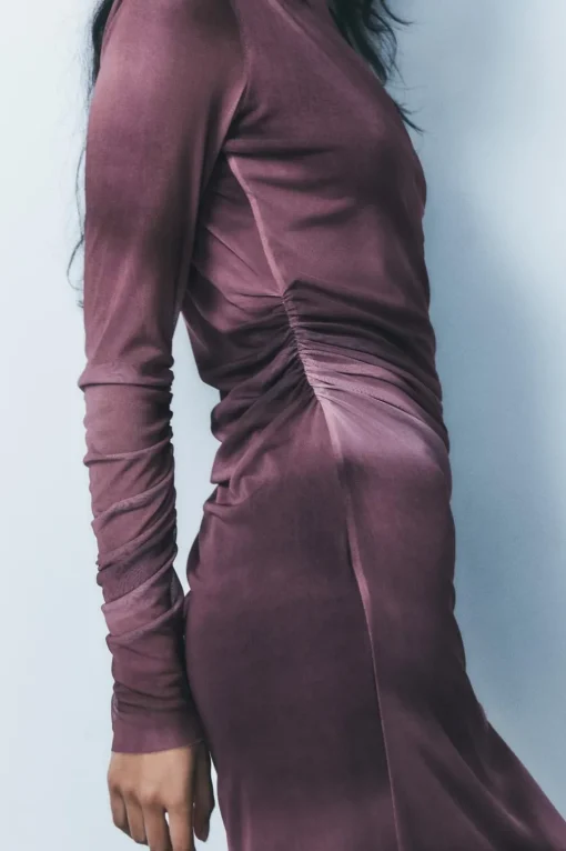 VESTIDO TUL DRAPEADO